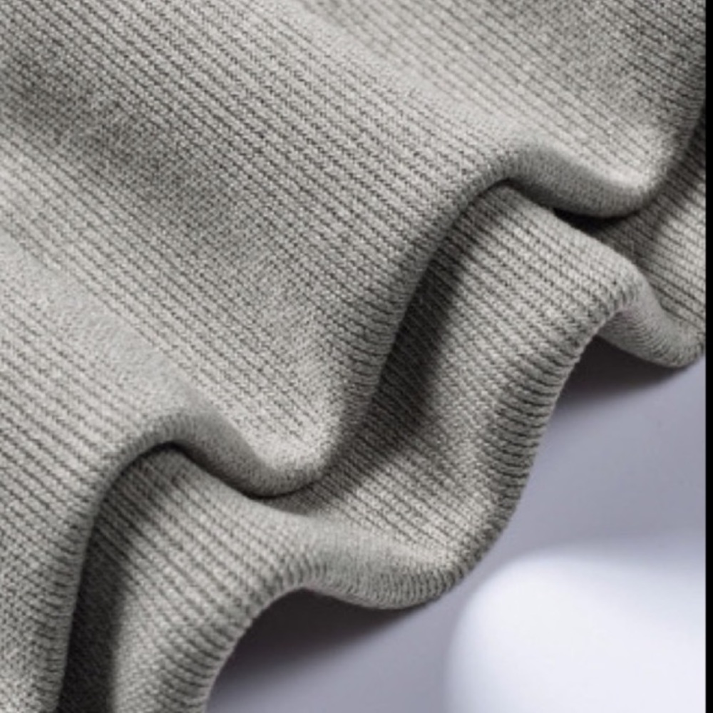 New Tan Ribbed Shoulder Zip Top - Picture 11 of 12